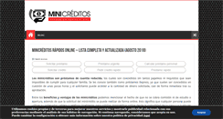 Desktop Screenshot of minicreditos.info
