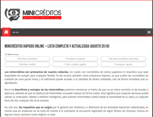 Tablet Screenshot of minicreditos.info